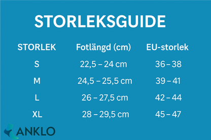 Anklo™          Kompressionsstöd– Stabilitet och smärtlindring i varje steg